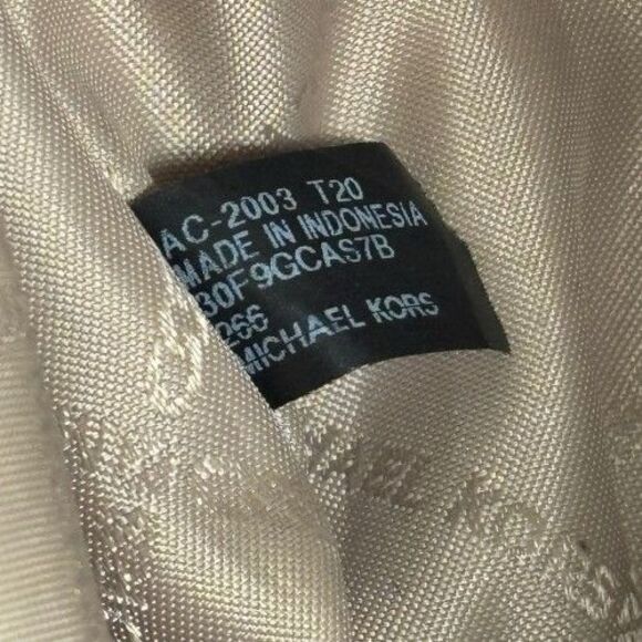 Michael Kors Camille Signature Logo & Leather Satchel Shoulder Bag Brown Pink - Picture 12 of 16